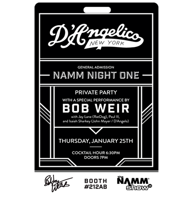 Laminate for Bob Weir - NAMM