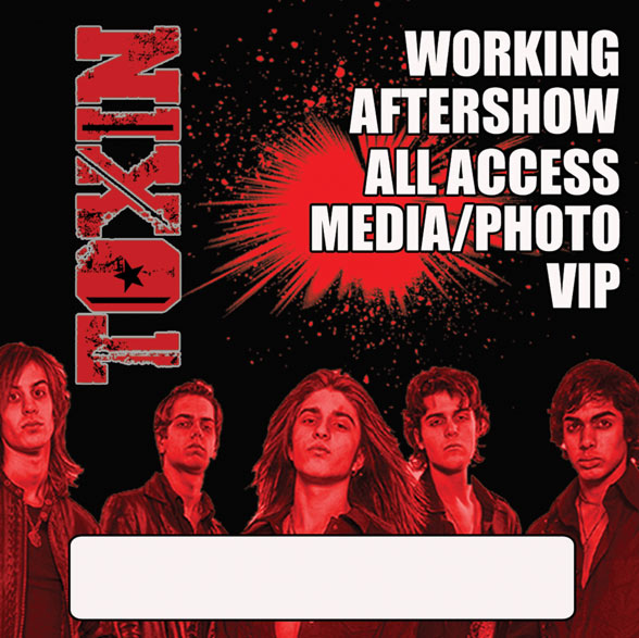 picture of Toxin - band - all access stickie