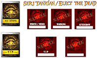 Serj Tankian pass sheets by MKM